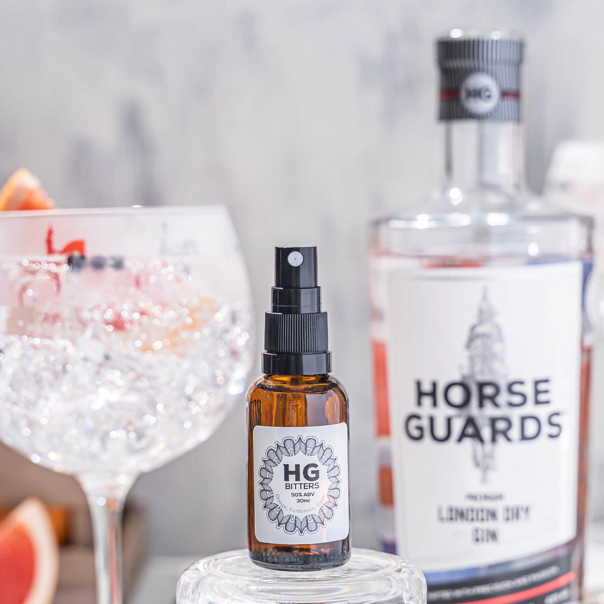 London Dry Gin and Horse Guards Bitters