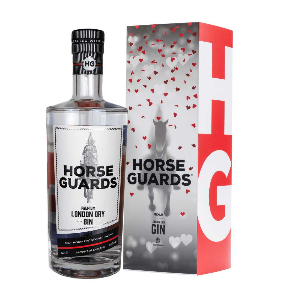 Horse Guards Gin in a Valentines Box